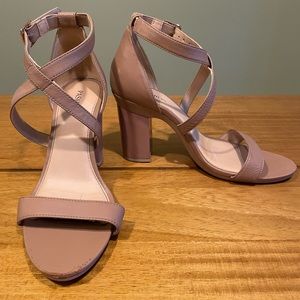 CONVERTIBLE HEEL - Pashion 1.0 The Sandal - Latte Block 4 Inch